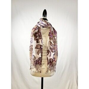 Sportsgirl Bohemian Floral Viscose Rectangle  Head Wrap Hair Cover Tichel Scarf